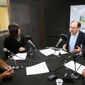 Governador Sartori e secretário Cleber Benvegnú participaram, nesta quinta-feira (11), do programa Governo em Rede