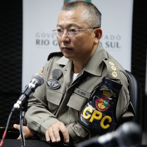 O comandante do Policiamento da Capital, coronel Mário Ikeda, falou sobre a atuação da Força Nacional no RS