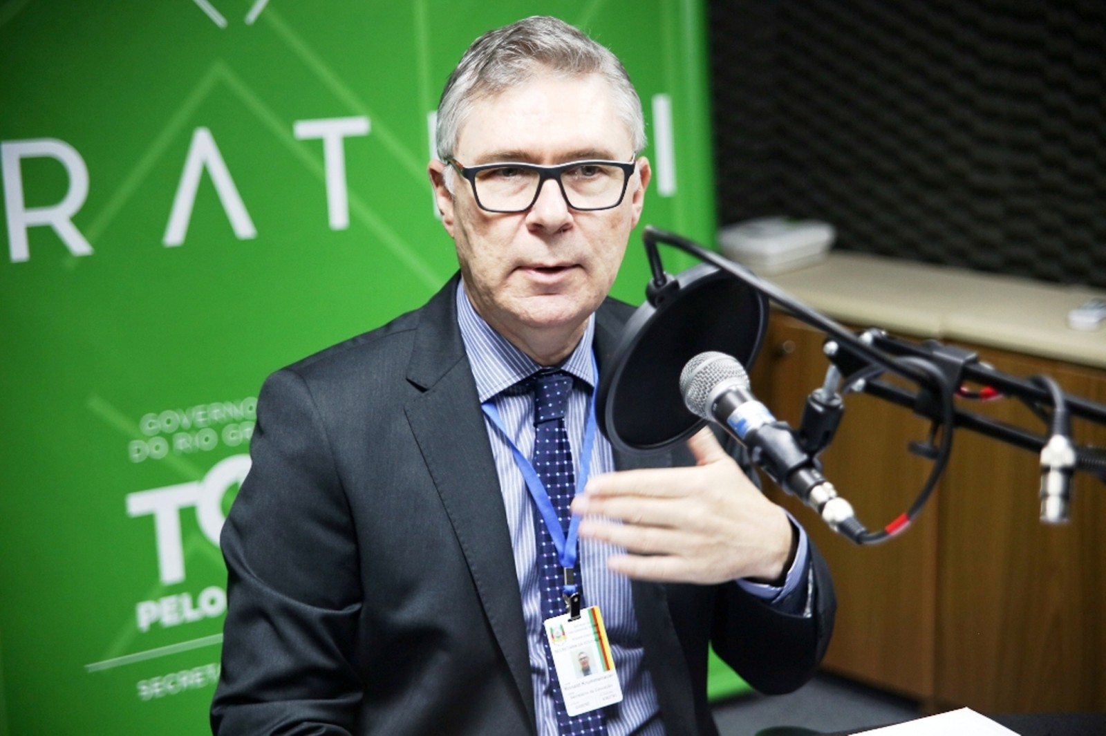 Secretário da Educação, Ronald Krummenauer, em entrevista ao programa Governo em Rede